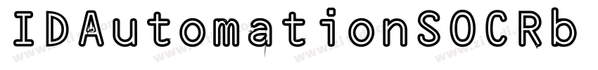 IDAutomationSOCRb De字体转换
